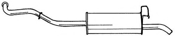 AKS DASIS SG50624 Глушник вихлопних газів кінцевий