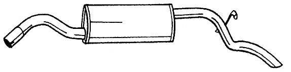 AKS DASIS SG25629 Глушник вихлопних газів кінцевий