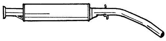 AKS DASIS SG65402 Середній глушник вихлопних газів