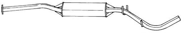 AKS DASIS SG42401 Середній глушник вихлопних газів