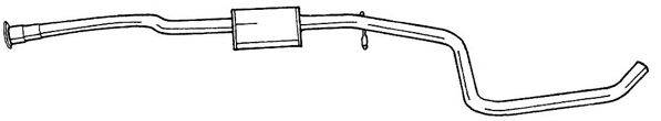 AKS DASIS SG25428 Середній глушник вихлопних газів