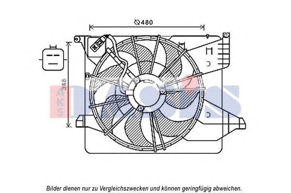 AKS DASIS 568056N Вентилятор, охолодження двигуна