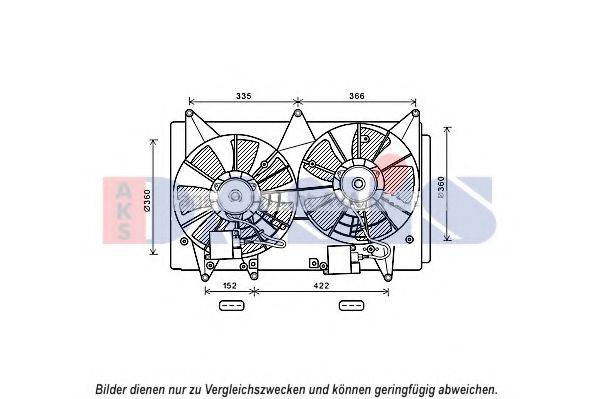 AKS DASIS 118041N Вентилятор, охолодження двигуна