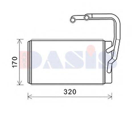 AKS DASIS 569028N Теплообмінник, опалення салону