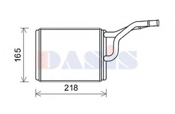 AKS DASIS 519035N Теплообмінник, опалення салону