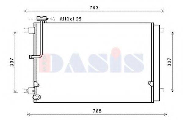 AKS DASIS 482032N Конденсатор, кондиціонер