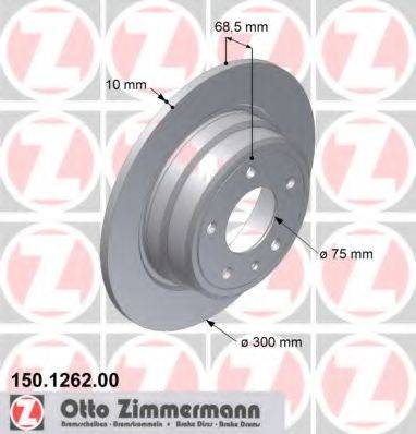 ZIMMERMANN 150126200 гальмівний диск