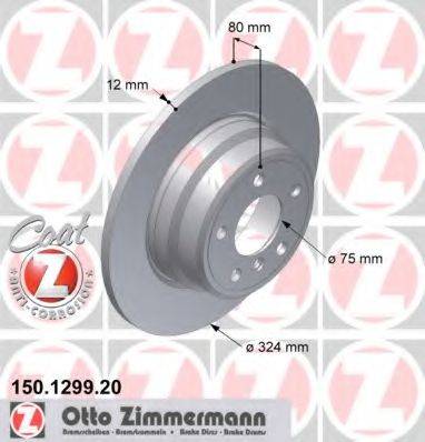 ZIMMERMANN 150129920 гальмівний диск