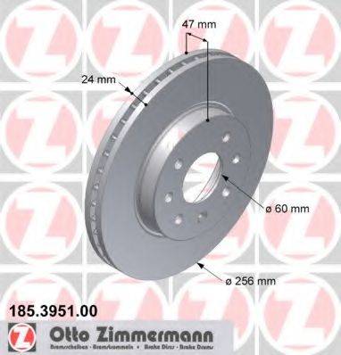 ZIMMERMANN 185395100 гальмівний диск