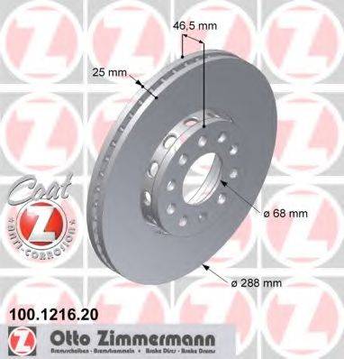 ZIMMERMANN 100121620 гальмівний диск