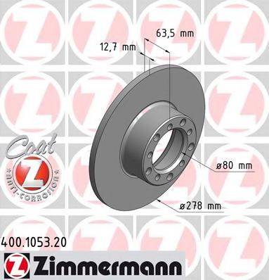 ZIMMERMANN 400105320 гальмівний диск