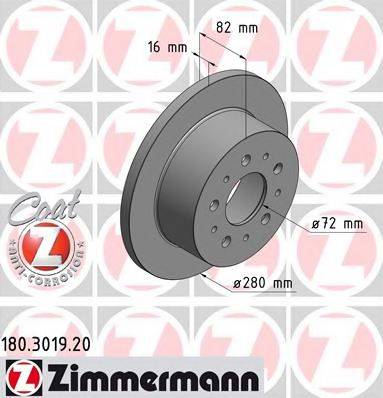 ZIMMERMANN 180301920 гальмівний диск