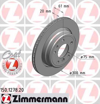 ZIMMERMANN 150127820 гальмівний диск