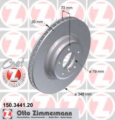 ZIMMERMANN 150344120 гальмівний диск