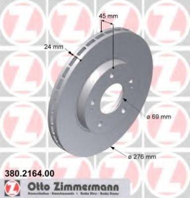 ZIMMERMANN 380216400 гальмівний диск