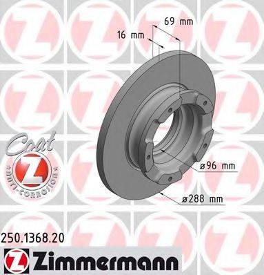 ZIMMERMANN 250136820 гальмівний диск