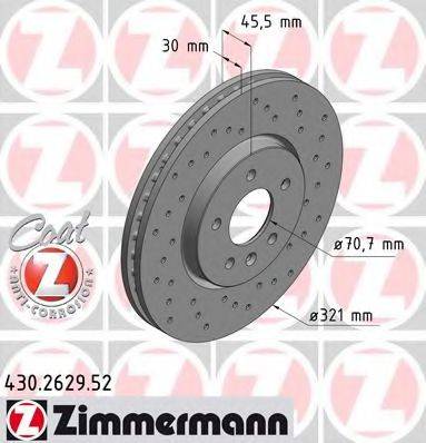 ZIMMERMANN 430262952 гальмівний диск