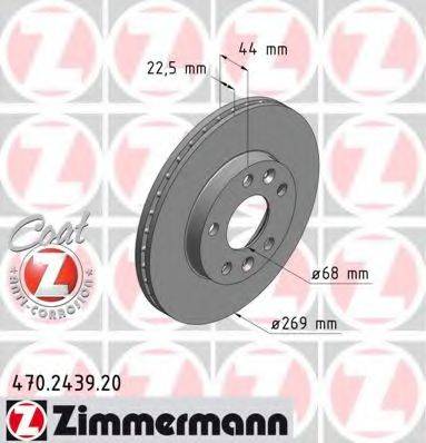 ZIMMERMANN 470243920 гальмівний диск