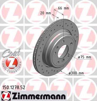 ZIMMERMANN 150127852 гальмівний диск