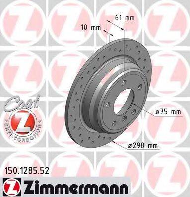 ZIMMERMANN 150128552 гальмівний диск