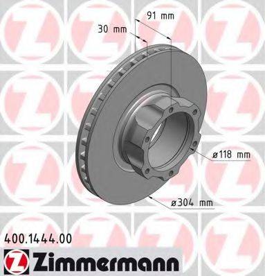 ZIMMERMANN 400144400 гальмівний диск