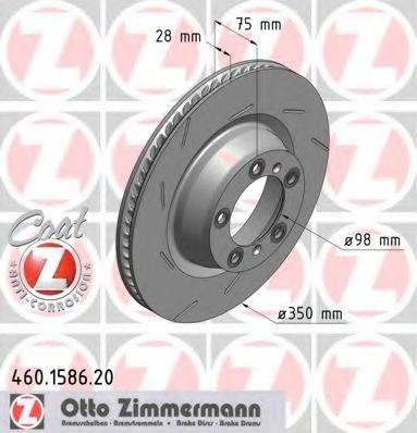 ZIMMERMANN 460158620 гальмівний диск