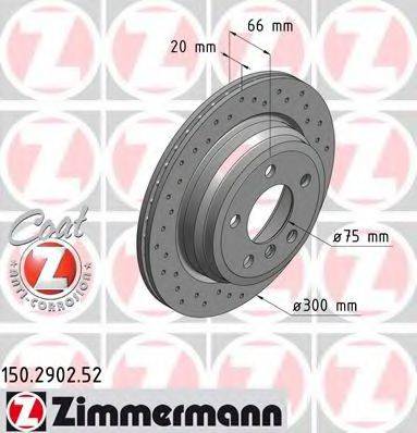 ZIMMERMANN 150290252 гальмівний диск