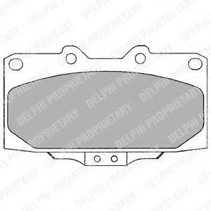 DELPHI LP1020 Комплект гальмівних колодок, дискове гальмо