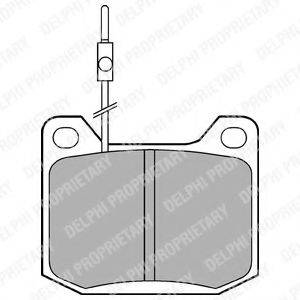 DELPHI LP106 Комплект гальмівних колодок, дискове гальмо