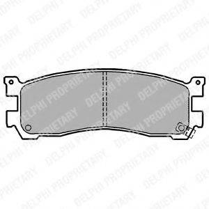 DELPHI LP1190 Комплект гальмівних колодок, дискове гальмо