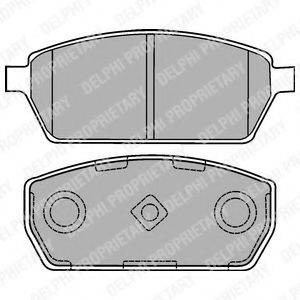 DELPHI LP1430 Комплект гальмівних колодок, дискове гальмо