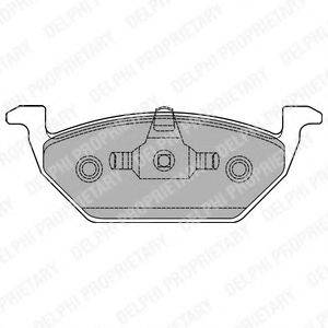 DELPHI LP1436 Комплект гальмівних колодок, дискове гальмо