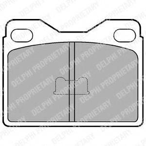 DELPHI LP145 Комплект гальмівних колодок, дискове гальмо