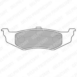 DELPHI LP1515 Комплект гальмівних колодок, дискове гальмо