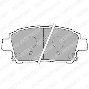DELPHI LP1742 Комплект гальмівних колодок, дискове гальмо