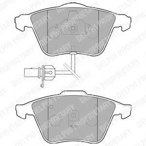 DELPHI LP1825 Комплект гальмівних колодок, дискове гальмо