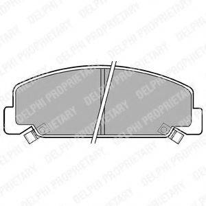 DELPHI LP403 Комплект гальмівних колодок, дискове гальмо