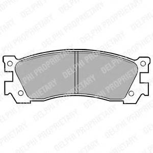 DELPHI LP632 Комплект гальмівних колодок, дискове гальмо