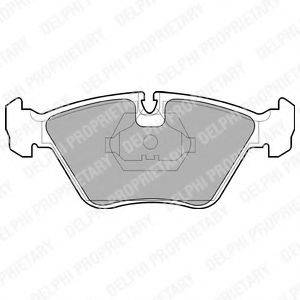DELPHI LP705 Комплект гальмівних колодок, дискове гальмо