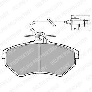 DELPHI LP769 Комплект гальмівних колодок, дискове гальмо