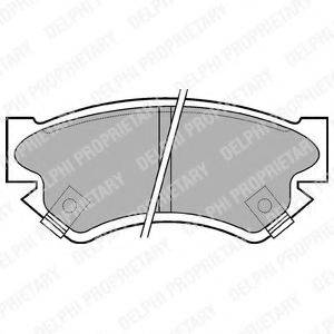 DELPHI LP817 Комплект гальмівних колодок, дискове гальмо