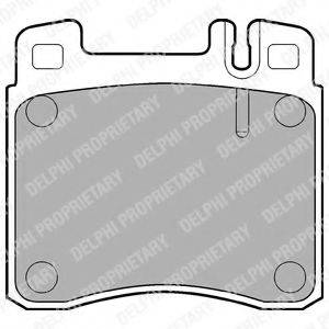 DELPHI LP840 Комплект гальмівних колодок, дискове гальмо