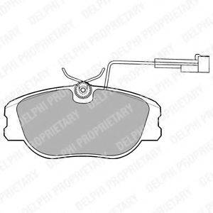 DELPHI LP875 Комплект гальмівних колодок, дискове гальмо