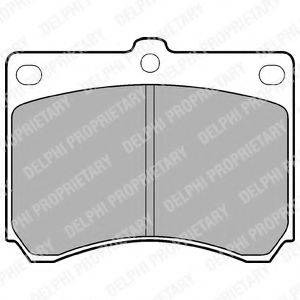 DELPHI LP935 Комплект гальмівних колодок, дискове гальмо