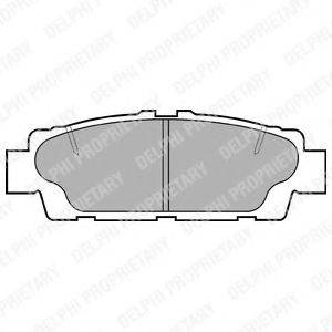 DELPHI LP937 Комплект гальмівних колодок, дискове гальмо