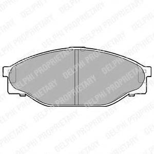 DELPHI LP950 Комплект гальмівних колодок, дискове гальмо
