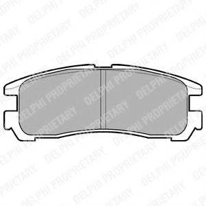 DELPHI LP955 Комплект гальмівних колодок, дискове гальмо