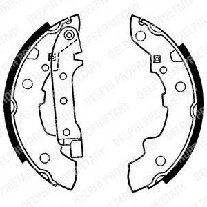 DELPHI LS1392 Комплект гальмівних колодок