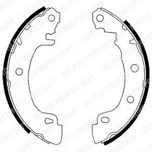 DELPHI LS1724 Комплект гальмівних колодок