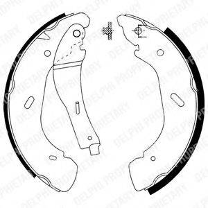 DELPHI LS1914 Комплект гальмівних колодок
